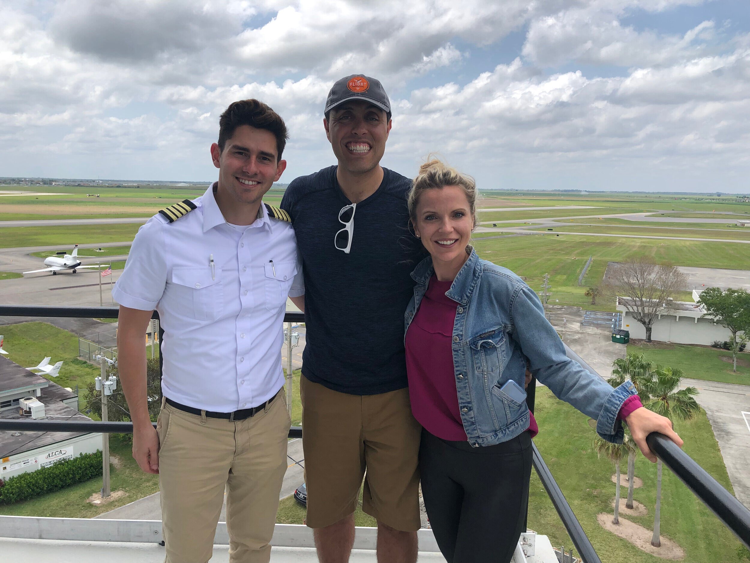 Amanda, Jairek, and Felipe visiting the tower!