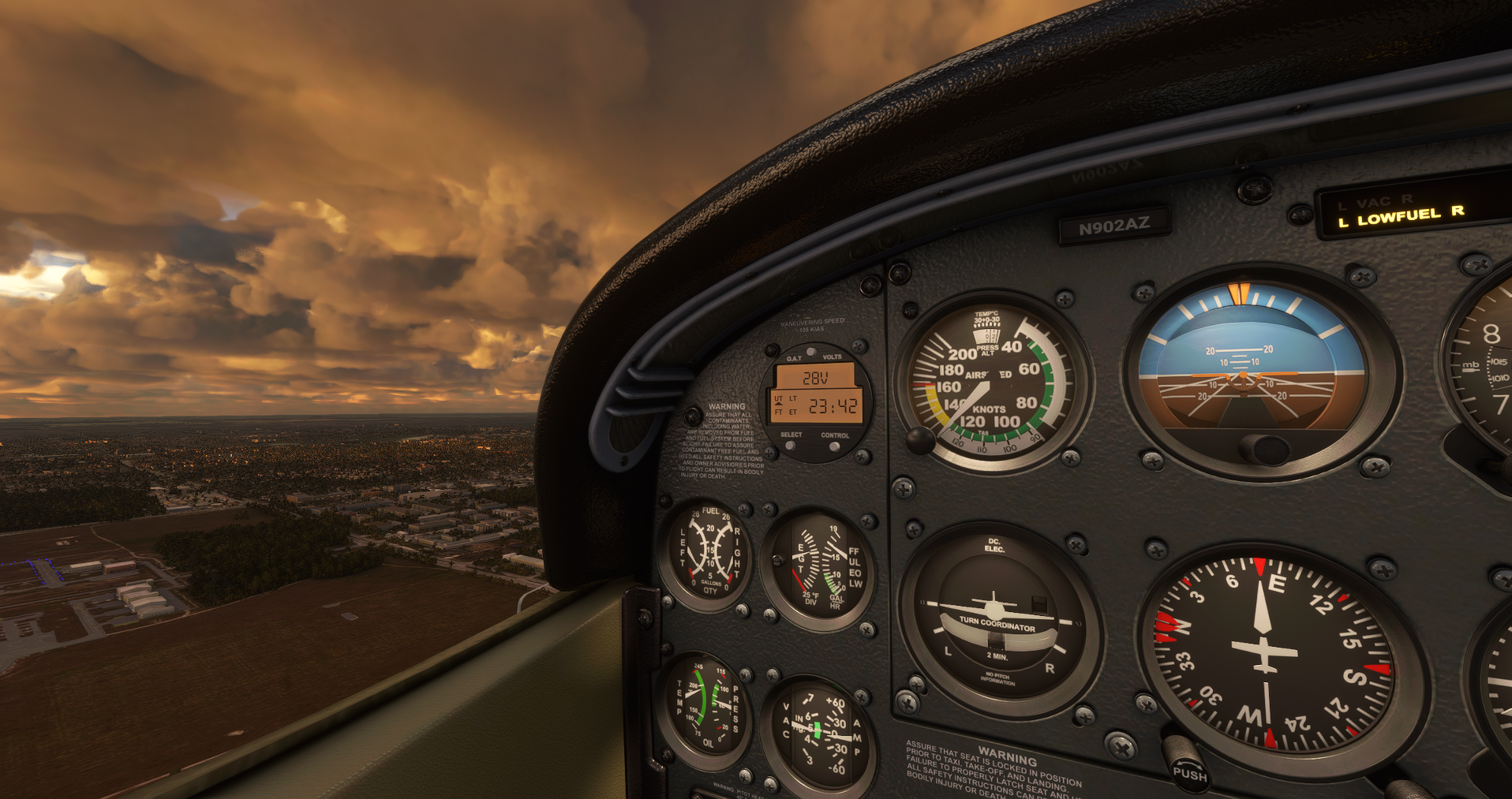 Cessna 172 panel