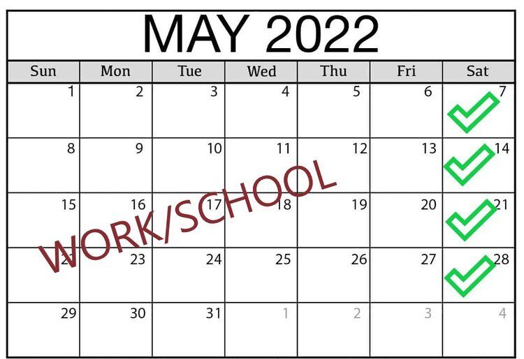 Calendar of expectations.
