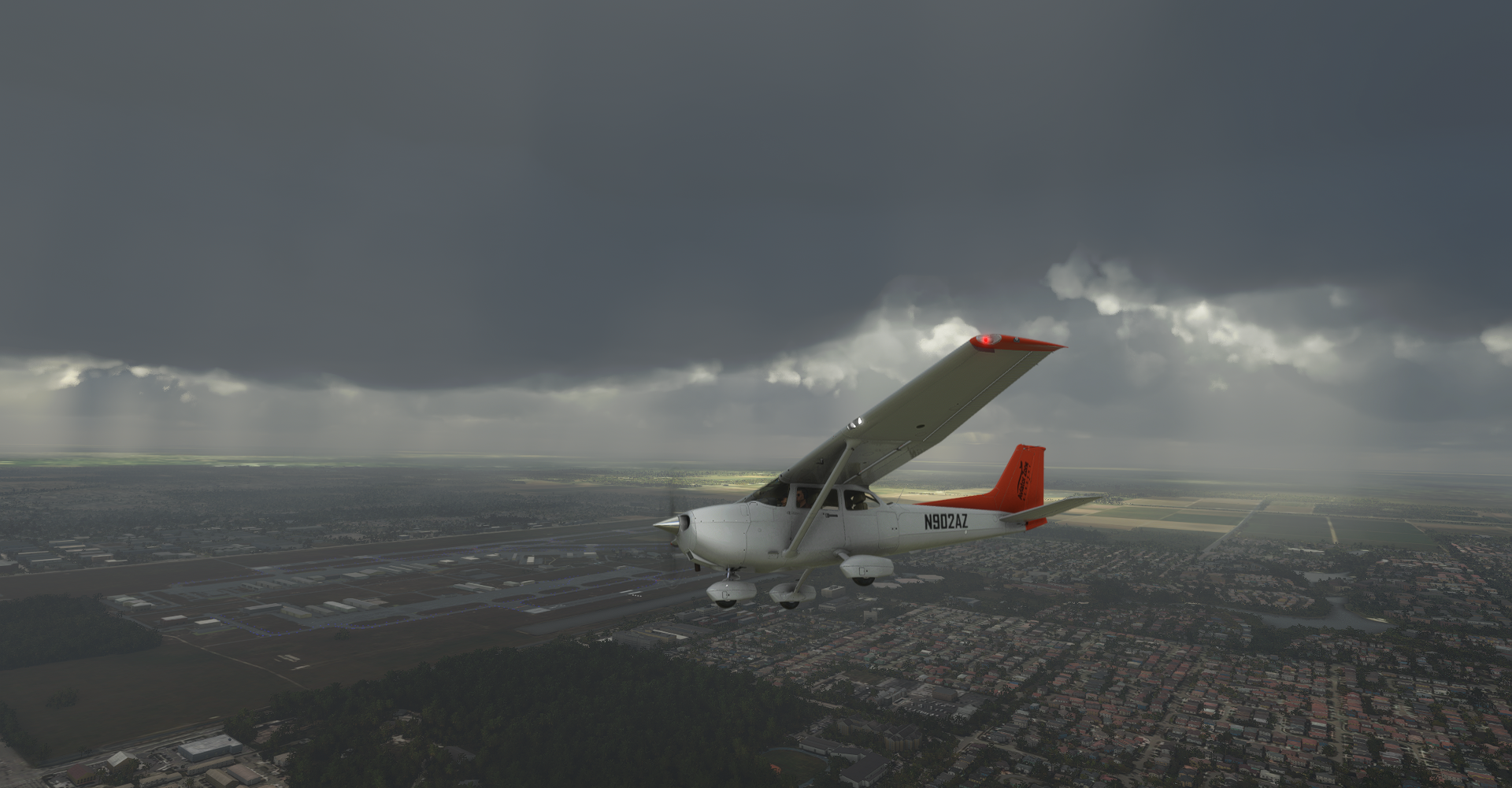 Cessna Aviator N902AZ in the pattern KTMB